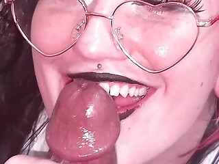 Lucky Gurl Caroline Bloo - Hotwife Slut Secretary Throat Fucks a BBC
