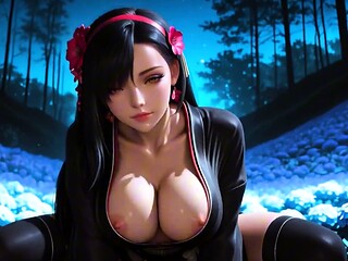 Tifa Lockhart shows huge boobs getting pounded with passion