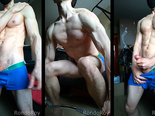 A quick WARM-UP before the main WORKOUT - Massive CUMSHOT