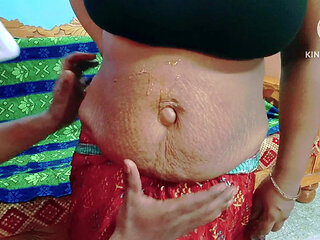 Neighbour Aunty's Hot Navel Suck with Honey by Desi Boy