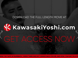 KawasakiYoshi.com - Japanese hunk Shusaku takes a massive dildo up his ass courtesy of Yoshi Kawasaki