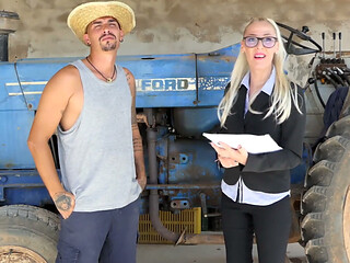 The Ignorant Country Bumpkin and Elena, the Sexy Farm Inspector.