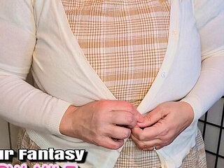 BBW Wife Homemade Cheating: Pantyhose MILF with Big Natural Tits and Aunt