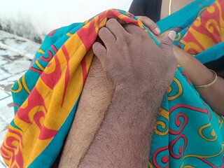Married Women Enjoying Terrace Romance with Neighbour Men Friend