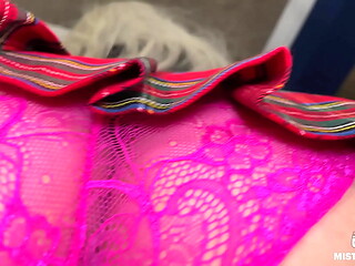 Goddess big ass in lacy pink panties bounces on your face POV