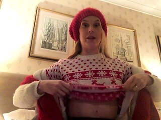 British blonde milf Jane Bond solo masturbation