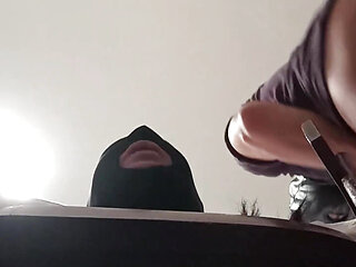 Tied to a Chair, Blindfolded, Gagged and Fucked in Every Hole with Anal Creampie