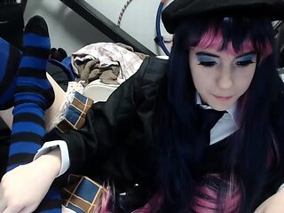 Amateur young teen solo masturbation on her livingroom