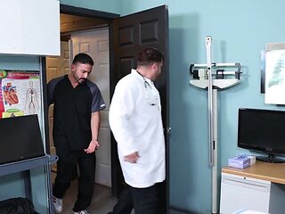Riley Mitchel banging a handsome Latino patient