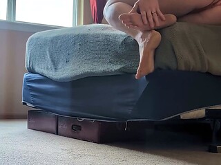 Amateur striptease and Solo masturbation