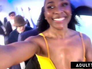 Olivia Jay shows off on plane then gets fucked hard by seatmate