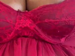 Lactating BBW Milking & Sucking Her Boobs