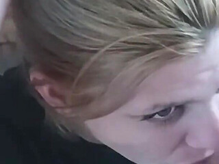 Homemade Amateur MILF Blowjob and Deep Throat Compilation with Cumshot