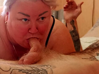 stepson cums from blowjob and jerking off