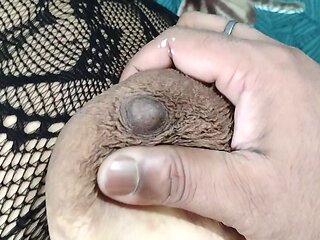 Big Tits Milf Bhabhi In Fishnet