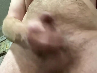 My Big Cock Dumping a Big Cum Load on the Table