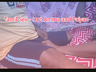 Tamil married women teaches her stepson to fuck