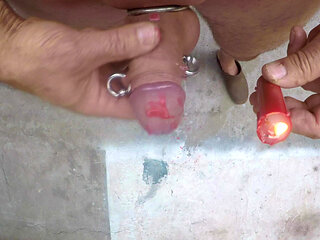 Wax your cock until cum