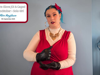 Vampire Glove JOI & Caged for Locktober - Solo Girl