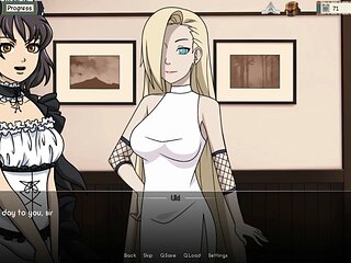 Super-steamy maid butthole scene in Kunoichi Trainer by LoveSkySan69