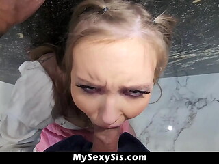 Violet Cox Lets Her Stepbrother Allen Record Her Masturbating, Then Fucks Him - Mysexysis