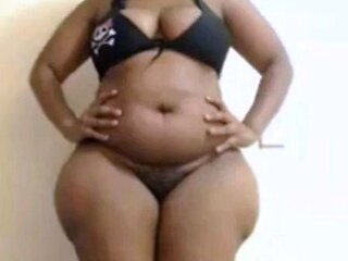 Black BBW with Huge Boobs and Booty on Cam