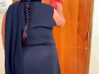 Beautiful Arab Girl Clean My Room When I Rent Her Airbnb Home, Now I See Her Huge Ass & Masturbat