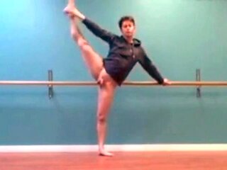 Muscular Hunks Practice Ballet in the Nude