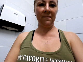 Public Restroom Masturbation