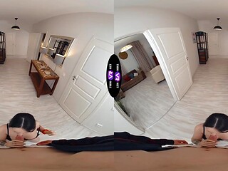 Hottie Kwimi Kim surprises her roommate's boyfriend with a surprise blowjob.