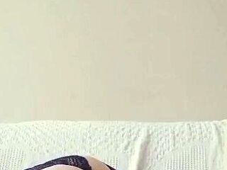 Amateur blondie solo anal masturbation