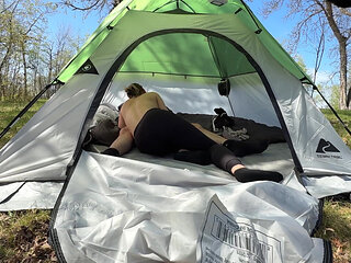 Creampie Eating, Pussy Licking and Lots of Sex at Camp