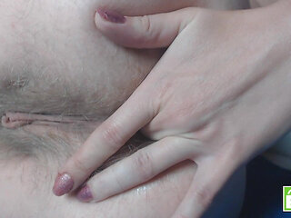 Hairy Asshole Fingering Close up