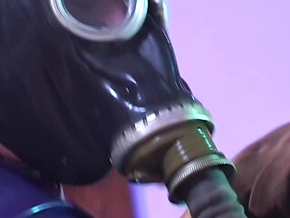 Hannah Harper and Riley Brooks engage in a kinky latex threesome.