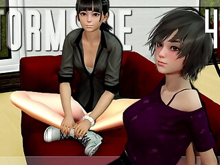 STORMSIDE #44 &bull_ A couple of cute babes on the sofa