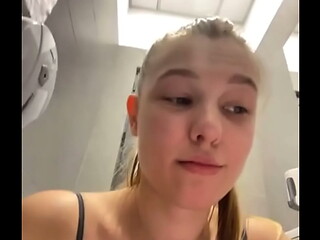 Squirting in the changing room