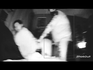 Roxy fucks on night vision cam