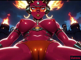 Gol Hot Bikini Demon Girl Dark Castle Nude