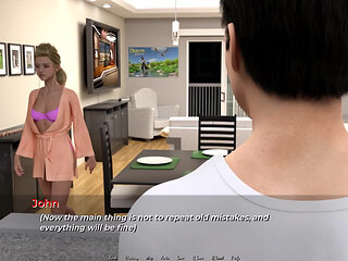 Moving Down: hubby and wife at the dinner table ep.34