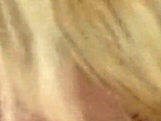 Stunning blonde mature sprayed on her pretty face