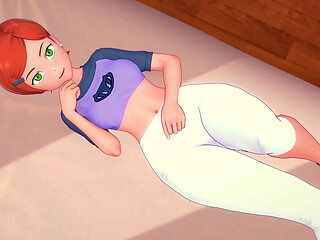 Gwen Tennyson solo quiere jugar con una polla, en su cuarto (versi&oacute_n adulta)