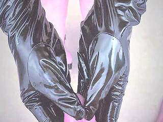 Femdom Handjob and Sub Cleanup off Heels