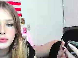 Blonde teen Cumshot