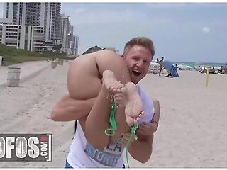 Ria Rox And Cleo Vixen Get Nude While Playing Beach Volley, Then Share A Pair Of Dicks