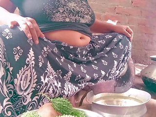 Desi Stepmom Fucked Hard by Stepson While Cooking - Big Ass & Footjob Fun