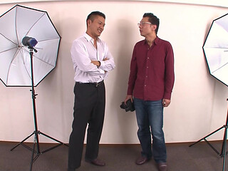 Asian Teen Banged by Two Cocks at Photo Shooting!