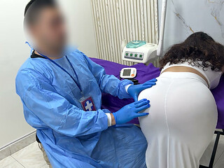 Routine check-up ends in big of the LATINA CULONA in the office