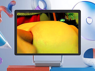 Rainforest-man Disco on his Sex Machine Going Deeply with his Huge Dildo 06-27-2025