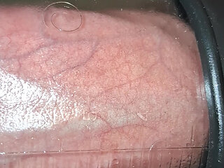 Solo fun with the penis pump