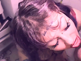 Thick Facial Cumshot Goth Chubby Girl